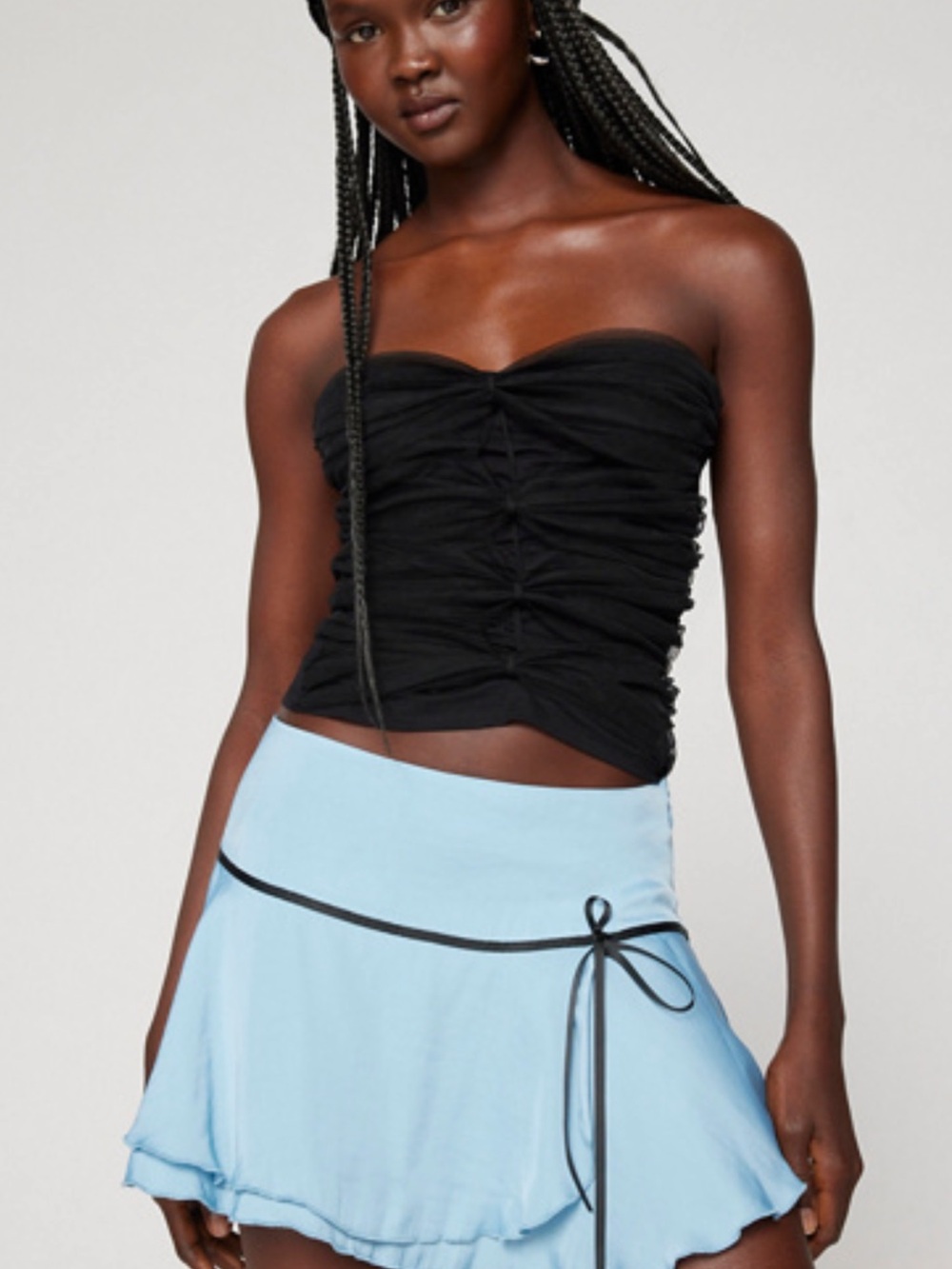 Urban Outfitters Kimchi Carlene Light Blue Skirt